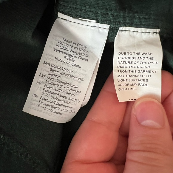 Madewell Velveteen Green A-Line Button Front Mini Skirt - Picture 10 of 11